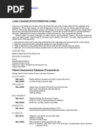 Download Nursing Care Plan for Lung Cancer Postoperative Care by jhonroks SN17471598 doc pdf