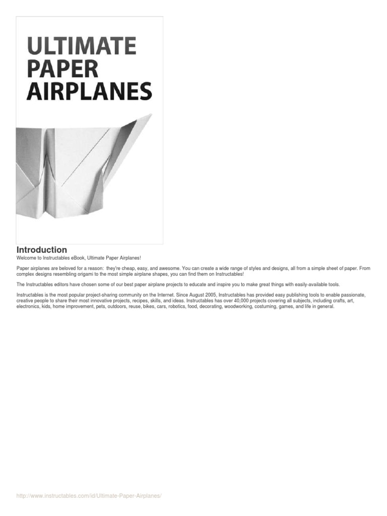 Ultimate Paper Airplanes Pdf Aerospace Aircraft Configurations