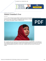 “Malala Yousafzai’s Year - India Real Time - WSJ”