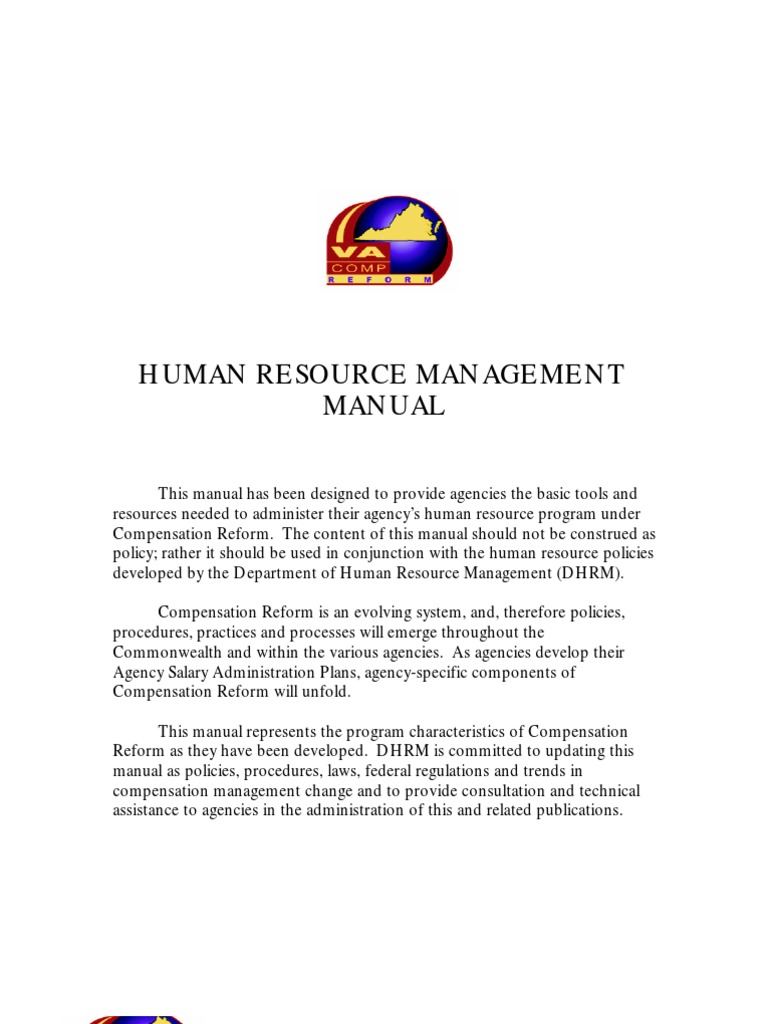 Human Resource Management Manual | PDF | Career & Growth | Business