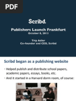 Frankfurt Book Fair, Publishers Launch Presentation, 2013