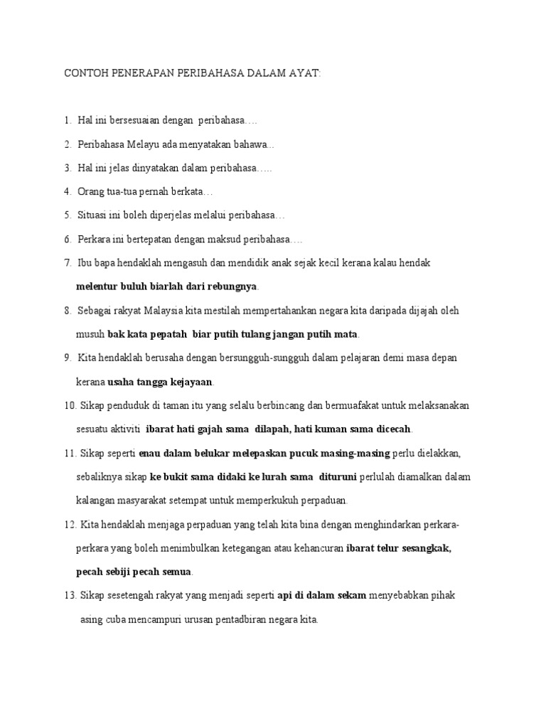 Terap Peribahasa Pdf