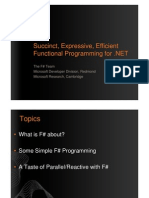F# – Succinct, Expressive, Efficient Functional Programming for .NET