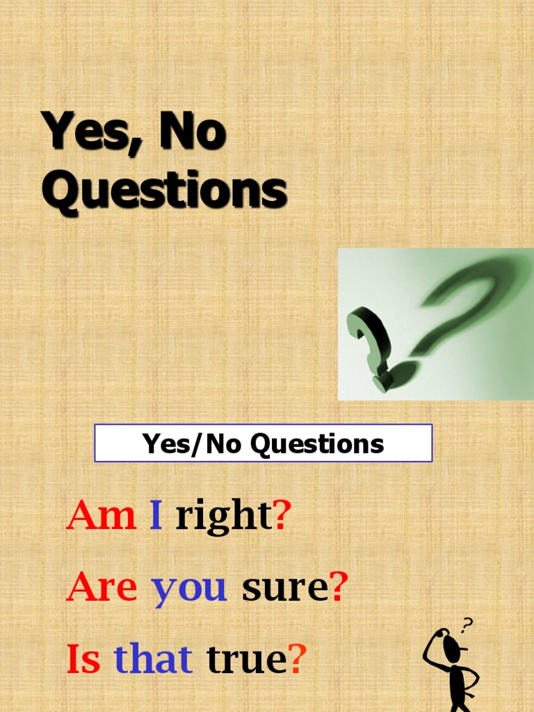 Yes, No Questions | PDF