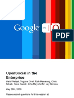 Open Social in the Enterprise