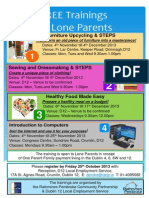 FREE Trainings For Lone Parents - Numbered