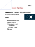 Dimensional & Model Analysis: Dimensional Analysis: Is A Mathematical Technique Used in Research Work