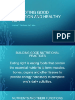 Promoting Good Nutrition and Healthy Diet
