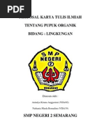 Download Proposal Karya Tulis Ilmiah Pupuk Organik 1 by chairunnisanov SN174758082 doc pdf