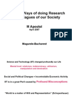 Modern Ways of Doing Research The Plagues of Our Society: M Apostol