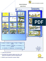 Ficha de Trabalho Ingles 5 - 6 Weather and Seasons