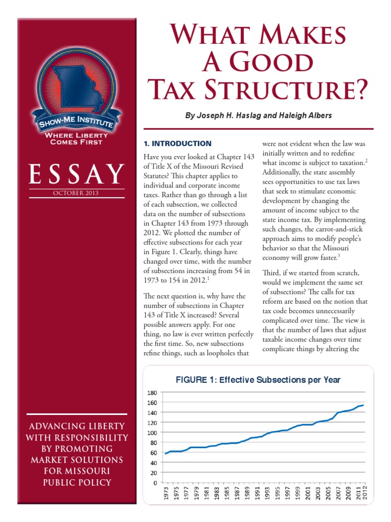 What Makes A Good Tax Structure | PDF | Tax Rate | Labour Economics