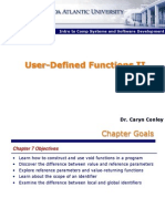 User-Defined Functions II: ISM 3230 Intro To Comp Systems and Software Development