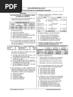 Prova Simulada de Contabilidade Avançada