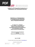 Definitions of Globalization - A Comprehensive Overview and a Proposed Definition
