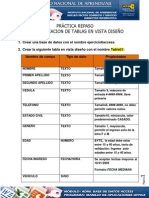 Practica 6 Creacion de Tablas en Vista Diseno