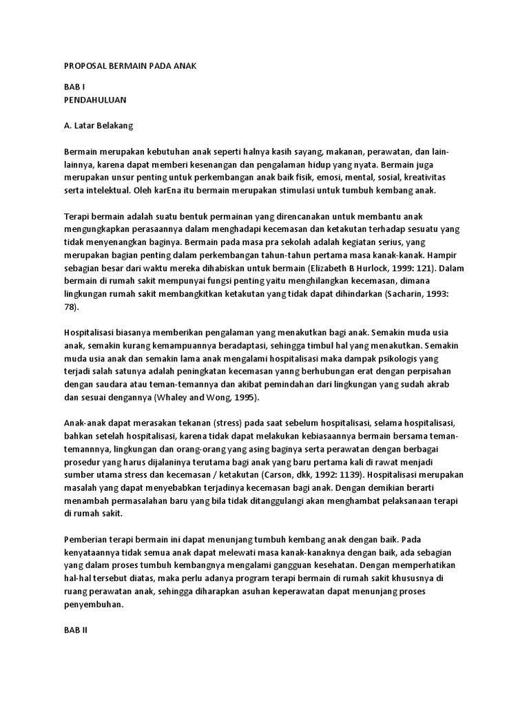 Terapi Bermain Menempel Contoh