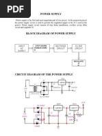 Power Supply: Input AC Supply Rectifier Circuit Filter Circuit