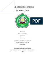 Field Study Rsi Unisma 30 APRIL 2013: Wafa Azwaruddin Nur 2051210053