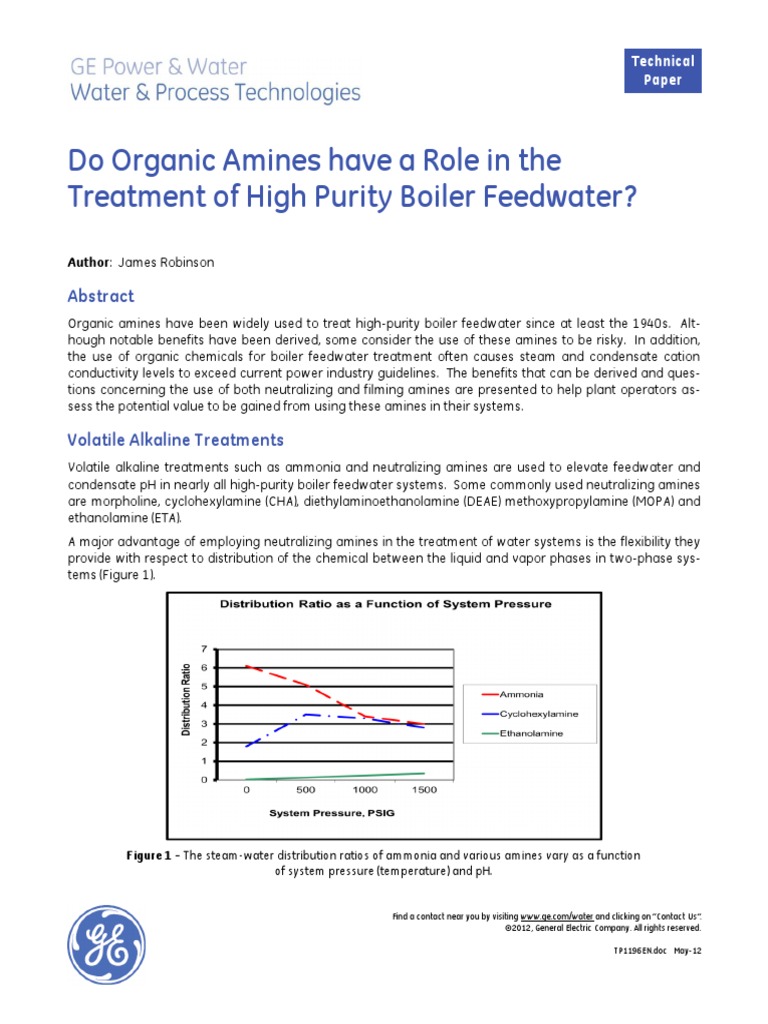 Do Organic Amines Have A Role in The Treatment of High Purity Boiler