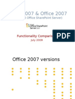 MOSS 2007 & Office 2007 Functionalities