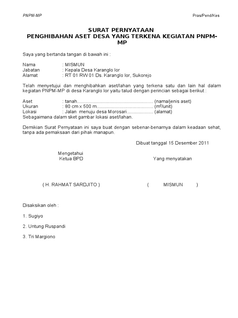 G Surat Pernyataan Penghibahan Aset Desa Nomor SuratKode Surat merupakan bagian dari proses tata kelola administrasi di instansi pemerintahan lembaga pemerintahan maupun organisasi yang mengacu pada sistem penomoran surat dinas atau surat resmiKode Surat Dinas atau Nomor Surat Resmi adalah tanda atau patokan baku berupa nomor indeks surat-menyurat tertentu yang ditetapkan oleh Pemerintah untuk bidang atau hal.