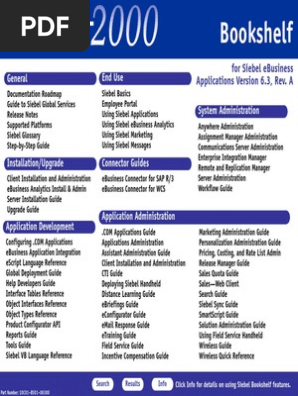 Siebel Bookshelf 6 3 Application Programming Interface