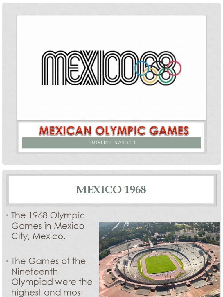 Mexican Olympics Olympic Games Multi Sport Events