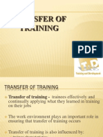 Transfer of Training 