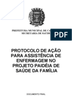 Protocolo Enfermagem Saude da Família Prefeitura de Campinas