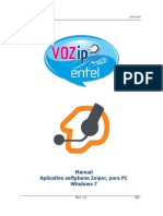 Guía de instalación y configuración de Zoiper para VOZip Entel en Windows 7