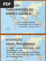 imigração com mapa mundi