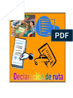 Delcaracion de Ruta