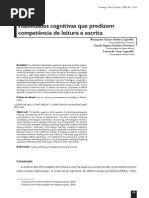 habilidades cognitivas que predizem competência de leitura e escrita