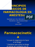 Farmacologia Principios Basicos en Anestesia