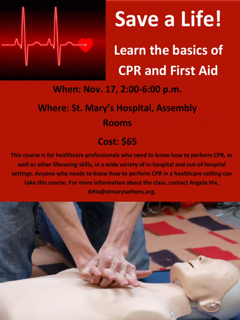 CPR Class Flyer | PDF