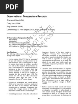 Climate Change: IPCC vs. NIPCC Findings | PDF | Intergovernmental