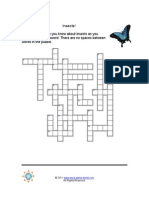 Find Out How Much You Know About Insects As You Complete This Crossword. There Are No Spaces Between Words in The Puzzle