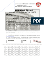 Concurso Público para Guarda Municipal de Londrina traz instruções para prova objetiva