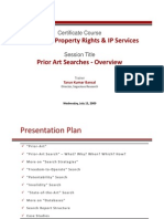 Overview: Prior Art Searches (FTO, Patentability, Invalidity, & Others) by Sagacious Research