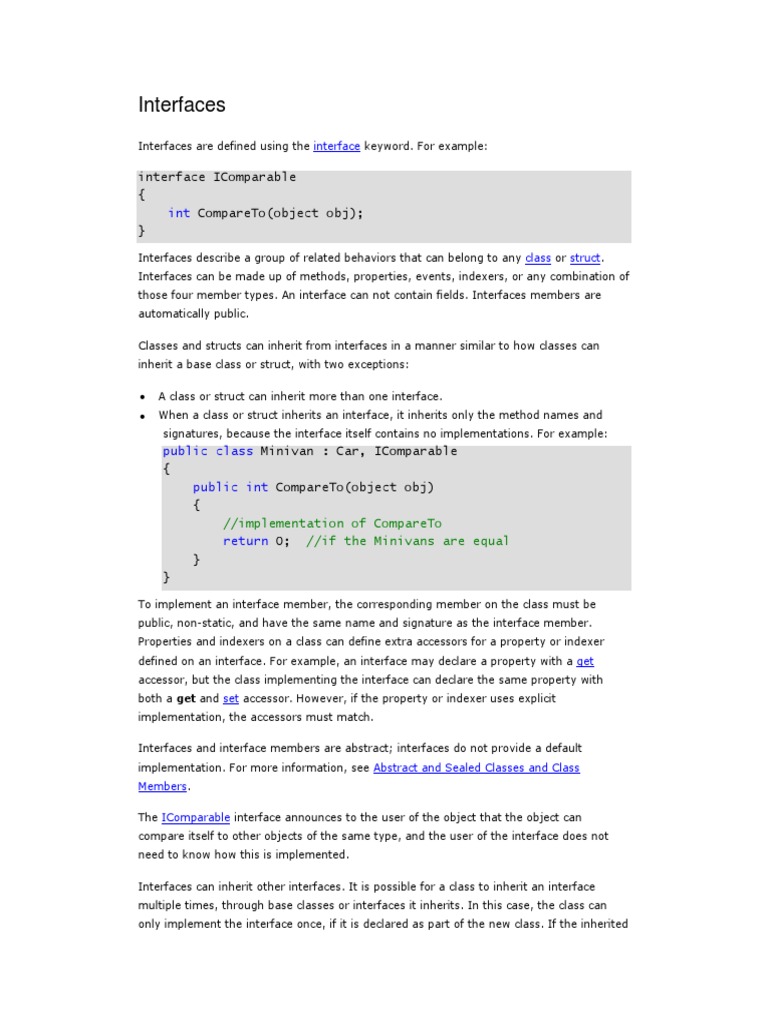 Interfaces in C#: Defining, Implementing, and Explicitly Implementing ... image.