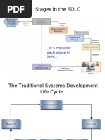 Stages in The SDLC: Let's Consider Each Stage in Turn