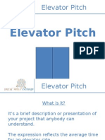 Elevator Pitch