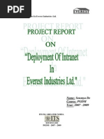Download Final Summer Training Report - Deployment Of Intranet In Everest Industries Ltd by somyade SN17492059 doc pdf