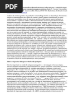 Abordagens coalescentes no estudo da origem de populações hospedeiro