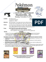 Pokemon Legendary Treasures Prerelease - Huntsville, AL Nov 3, 2013