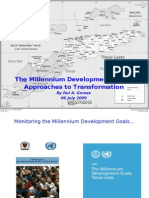 DR Rui Gomes - 2009 Presentation On The Millenium Development Goals
