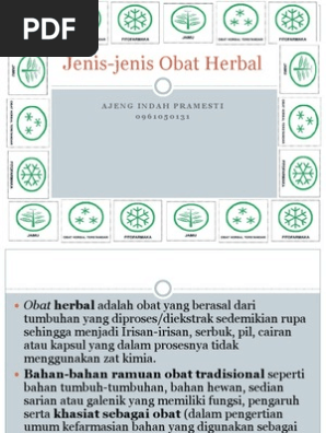 Jenis Jenis Obat Herbal