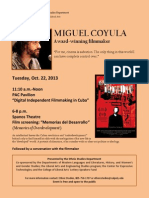 Miguel Coyula at CalPoly With Memorias Del Desarrollo