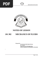 CE2202 Fluid Mechanics NOTES